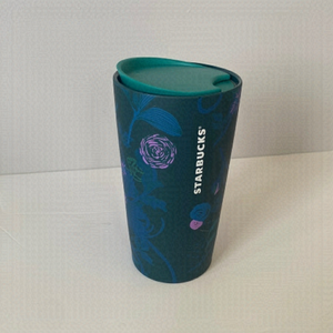 STARBUCKS Peacock Rising Floral Ceramic Double Wall Tumbler